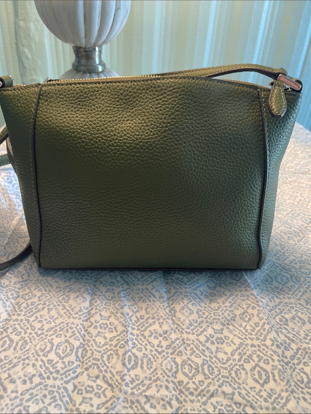 kate spade Olive Green Pebbled Leather Crossbody Bag - Picture 7 of 11
